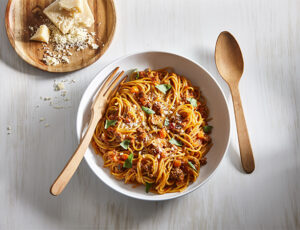 One-Pot Spaghetti with Maple Bolognese Sauce